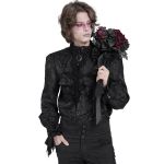 Chemise Victorienne 'Payne' Noire