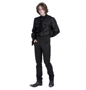 Black 'Payne' Victorian Shirt