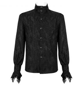 Black 'Payne' Victorian Shirt