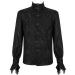 Chemise Victorienne 'Payne' Noire