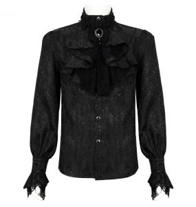 Black 'Payne' Victorian Shirt