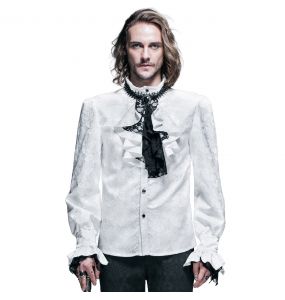 White 'Payne'Victorian Shirt
