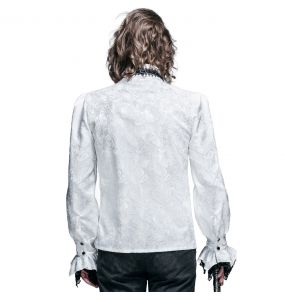 Chemise Victorienne 'Payne' Blanche
