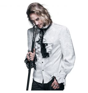 White 'Payne'Victorian Shirt