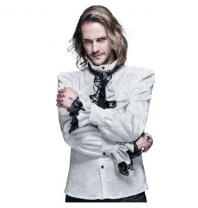 Chemise Victorienne 'Payne' Blanche