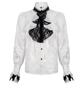 White 'Payne'Victorian Shirt