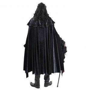Black and Blue 'The Impaler' Long Cape