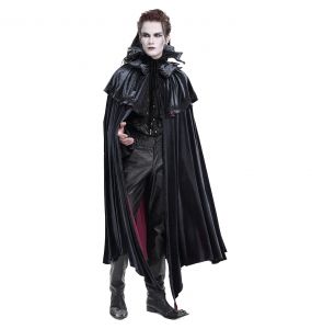 Black and Blue 'The Impaler' Long Cape