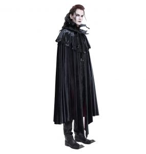 Black and Blue 'The Impaler' Long Cape