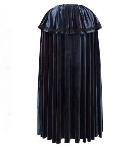 Black and Blue 'The Impaler' Long Cape