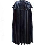 Longue Cape 'The Impaler' Noire Bleutée