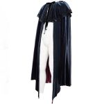 Black and Blue 'The Impaler' Long Cape
