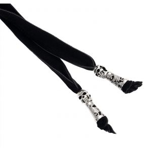 Black and Blue 'The Impaler' Long Cape