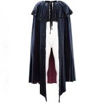 Black and Blue 'The Impaler' Long Cloak