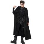 Longue Cape 'Distressed' Noire