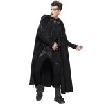 Longue Cape 'Distressed' Noire