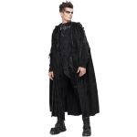Longue Cape 'Distressed' Noire