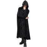 Black 'Distressed' Long Cloak