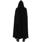 Black 'Distressed' Long Cloak