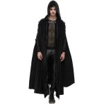 Longue Cape 'Distressed' Noire