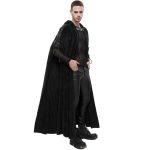 Black 'Distressed' Long Cloak