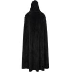 Black 'Distressed' Long Cloak