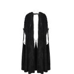 Longue Cape 'Distressed' Noire