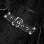 Longue Cape 'Distressed' Noire