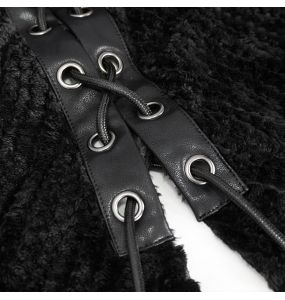 Black 'Distressed' Long Cloak