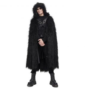 Black 'Ulfred' Gothic Cloak