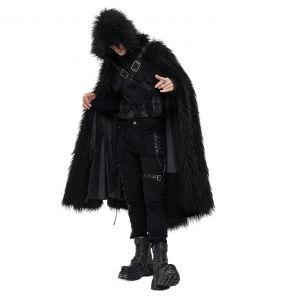 Black 'Ulfred' Gothic Cloak