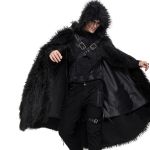 Black 'Ulfred' Gothic Cloak