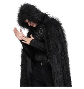 Black 'Ulfred' Gothic Cloak