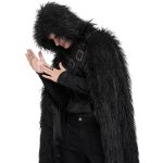 Black 'Ulfred' Gothic Cloak