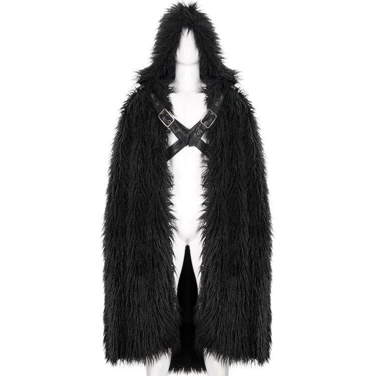 Black 'Ulfred' Gothic Cloak