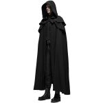 Longue Cape Gothique Médiévale 'Xavier' Noire
