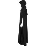 Longue Cape Gothique Médiévale 'Xavier' Noire