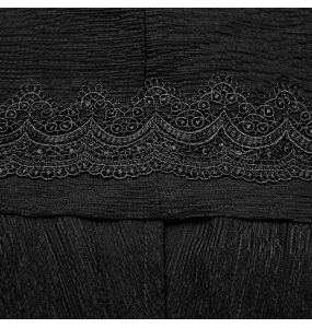 Black 'Xavier' Gothic Medieval Long Cloak