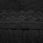 Black 'Xavier' Gothic Medieval Long Cloak