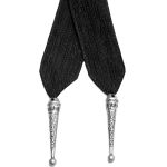 Black 'Xavier' Gothic Medieval Long Cloak