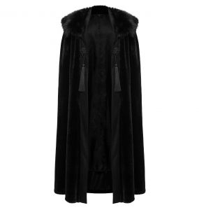 Longue Cape Gothique 'Vinitharius' Noire