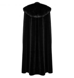 Black 'Vinitharius' Long Gothic Cloak