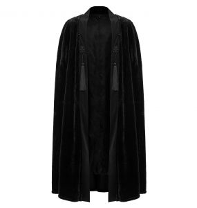 Black 'Vinitharius' Long Gothic Cloak