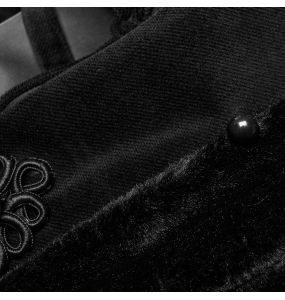 Black 'Vinitharius' Long Gothic Cloak