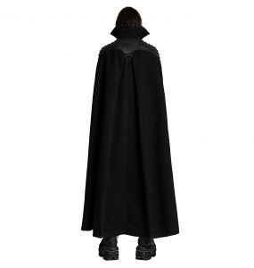 Black Long Gothic 'Ozul' Cloak