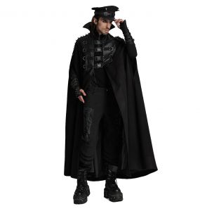 Longue Cape Gothique 'Ozul' Noire