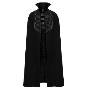 Black Long Gothic 'Ozul' Cloak