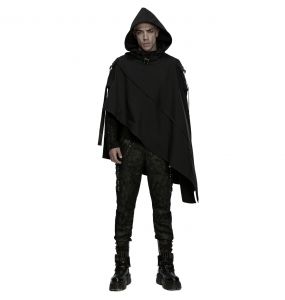 Cape Asymétrique Waterproof 'Lucius' Noire