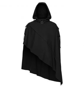Cape Asymétrique Waterproof 'Lucius' Noire