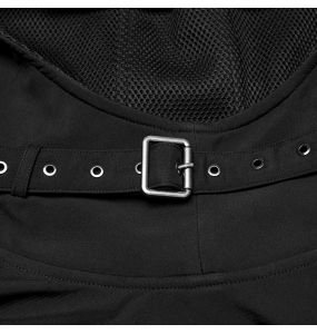 Black 'Lucius' Waterproof Asymmetrical Cloak